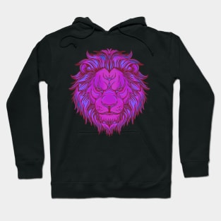 Pink lion head Hoodie